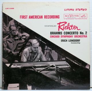 Rca Victor Living Stereo - Lsc - 2466 - 1960 - Sviatoslav Richter - Brahms No.  2