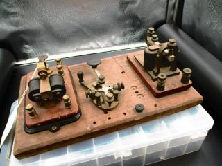 Vintage Telegraph Key & 2 Sounders