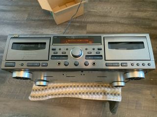 Vintage Jvc Td - W7sd Stereo Double Cassette Deck Tape Player
