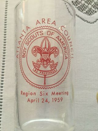1959 Region 6 Six Meeting Atlanta Drinking Glass -