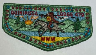Oa Lodge 479 Quinipissa Flap Boy Scout Green Mw2