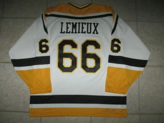 Vintage 66 Mario Lemieux Pittsburgh Penguins Off.  Lic.  Ccm Jersey,  Sz Men 