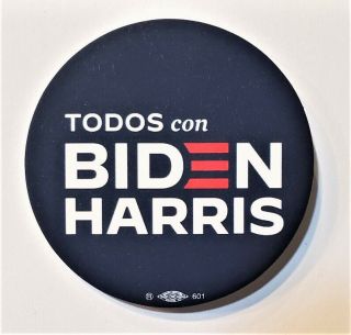 2020 Official Todos For Joe Biden And Kamala Harris Pin
