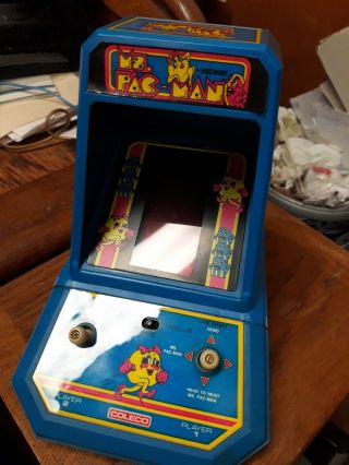 Coleco Ms Pac Man Vintage Handheld Tabletop Arcade Video Game