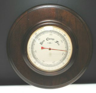 Extremely Rare - Antique Howard Miller Clock Co.  Wooden Wall Barometer 5021
