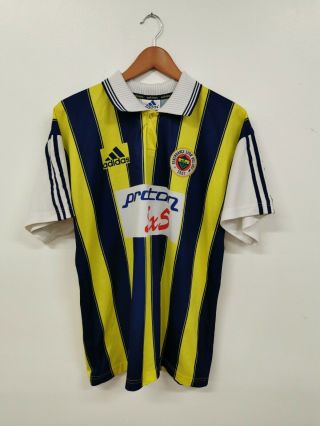 Fenerbahce 1998 - 99 Vintage Football Shirt Home Large Adidas Turkish