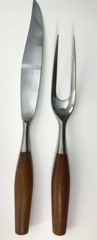 Dansk 4 Duck Logo 2 Pc Meat Carving Set - Mid Century Modern,  Made In Germany