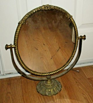 Vintage Old Art Nouveau Style Vanity/ Mirror