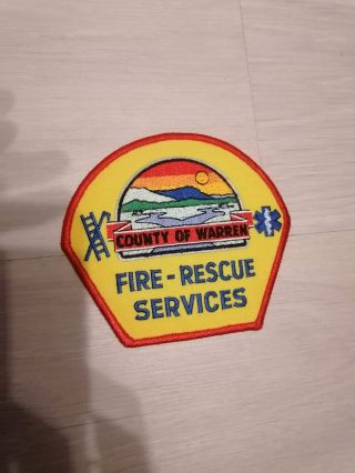 Warren County Virginia Va Fire Rescue Services Fire Patch