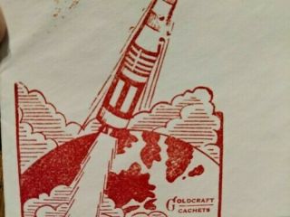 1960 Titan I.  C.  B.  M Rocket ready to go Embossed mark on Envelope 3