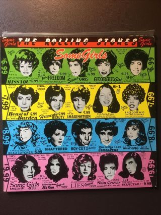 The Rolling Stones " Some Girls " Vinyl Lp Cun 39108 Uk 1978 Vg,