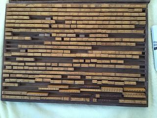 Vintage Wood And Rubber Stamps Mostly Words 330 Of Them Plus Signs & ’s