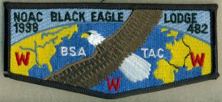 Oa - Black Eagle Lodge 482,  Flap,  S17,  1998 Noac