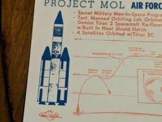 Envelope Pm 1966 Project " Mol " Air Force Cape Canaveral