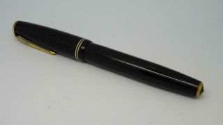Vintage Parker Senior? Duofold Black Fountain Pen Button Fill,  18k Nib,  France