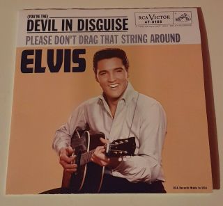 Elvis Presley Devil In Disguise Usa Alternate 7 Inch 45 Sleeve Only