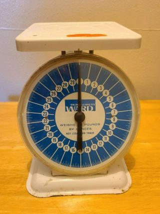 Vintage Montgomery Ward Branded American Family Scale 30 Lb Kitchen,  Household