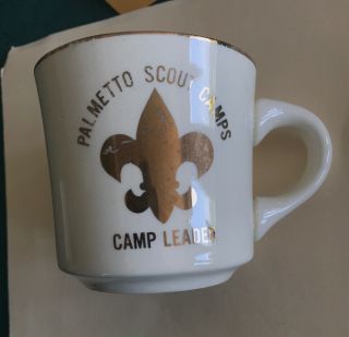 Vintage Palmetto Council South Carolina Camp Leader Coffee Mug Cup