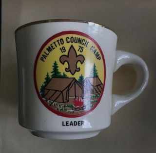 1975 Palmetto Council South Carolina Camp Leader Coffee Mug Cup