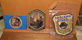 Indiana Jones Adventure,  Disneyland 2 Magents,  1 Patch,  Disney