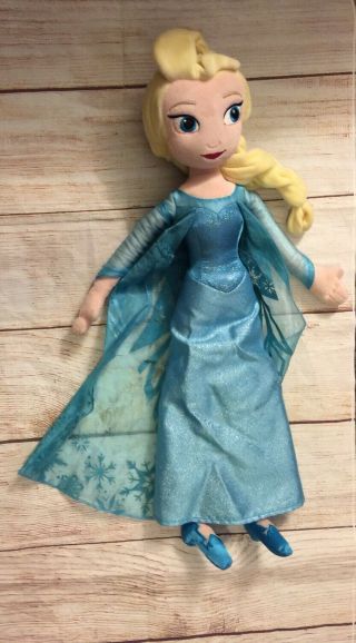 Disney Store Snow Queen Elsa Soft Plush Doll 20 " Frozen