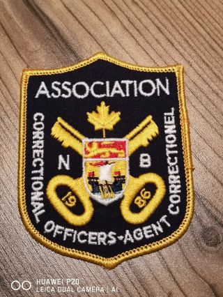 Hard To Find Brunswick Canada Correctional Officers Association Jail Patch