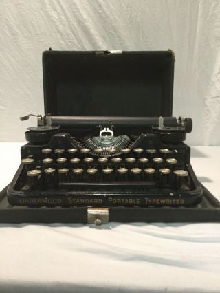 Vintage Underwood Standard Portable Typewriter W/ Case