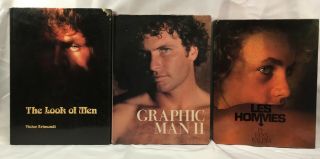 3 Vtg 70s 80s Male Photography Books Gay Int Graphic Man Ii Les Hommes Look Of