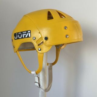 Jofa Vm Hockey Helmet 22551 Yellow Vintage Classic