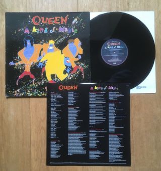Queen - A Kind Of Magic Gatefold Vinyl Lp,  Lyric Inner Eu 3509 A3 / B4 Best