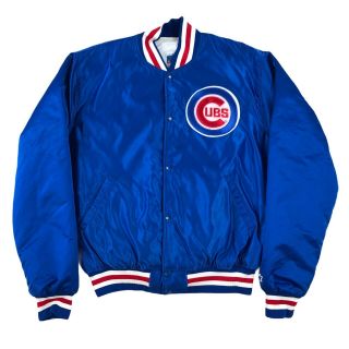 Vintage Starter Chicago Cubs Satin Jacket Mens Size Xl Mlb Baseball 80s 90s Usa