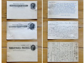 Pharmacy / Apothecary: Antique Postcards (n=3) “dear Doctor” Maltine Of Brklyn