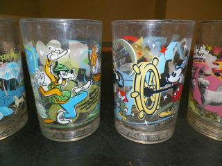 Set of 6 Walt Disney McDonald ' s Glasses - Mickey,  Goofy,  Shrek,  Pinocchio,  Buzz 3