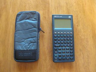 Vintage Hp 48gx Calculator With Soft Zipper Case