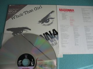 MADONNA Laser Disc LD Who ' s That Girl Live In Japan 1987 OBI 08WL - 35 2