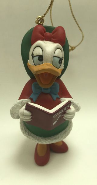 Vintage Grolier Disney Christmas Ornament Daisy Duck (approx 3.  5”)