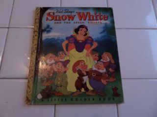 Snow White And The Seven Dwarfs,  A Little Golden Book,  1948 (disney:brown Foil)
