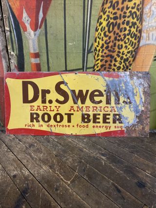Vintage Dr Swetts Root Beer Sign Coca Cola 7up Pepsi Orange Crush Dr Pepper Soda