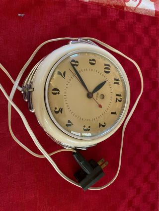 Vintage Telechron Wall Clock Art Deco Model 2h09