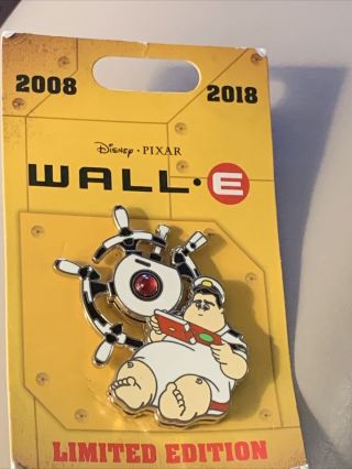 0disney 2018 Wall - E 10th Anniversary - Captain Mccrea - Spinner Le 200 Pin - Pins