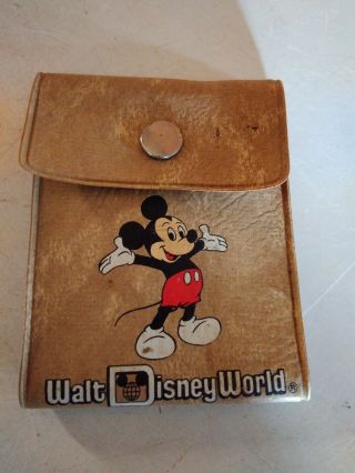 Vintage Walt Disney World Child Vinyl Wallet Mickey Mouse