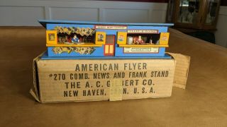 Vintage American Flyer 270 News And Frank Stand In Its Box Ex