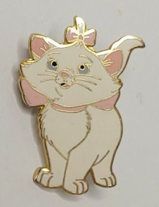 Disney Pin Trading Marie Aristocats 2002 White Cat Kitten Pink Bow