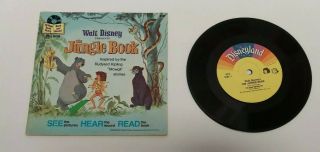 Disney Storyteller The Jungle Book Read - Along Book And Record,  1977 Kids Story