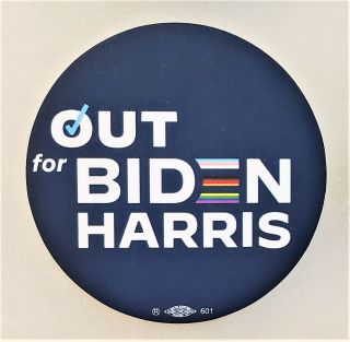 2020 Official Lgbt For Joe Biden And Kamala Harris Pin