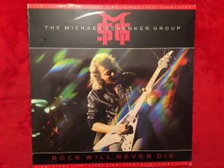 Michael Schenker Group " Rock Will Never Die " Lp 1984 Chrysalis Rock Uk Nm -