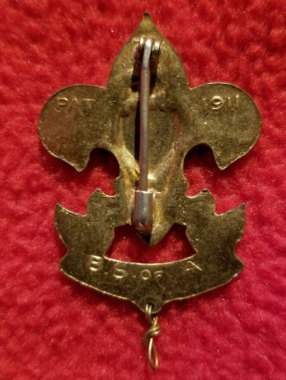 Boy Scout BSA Vintage First Class Rank Large Hat Badge Pin,  Safety Pin Clasp 2