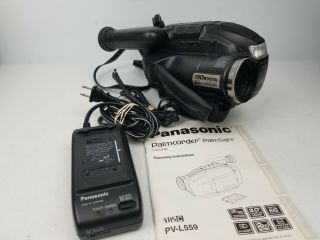 Vintage 1999 Panasonic Pv - L559d Vhsc Camcorder Palmcorder 150x Bundle