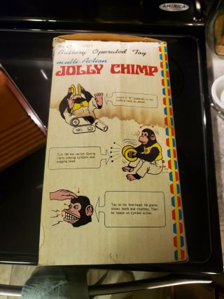 Vintage Japan Jolly Chimp Monkey Battery Operated Toy 2