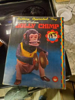 Vintage Japan Jolly Chimp Monkey Battery Operated Toy 3